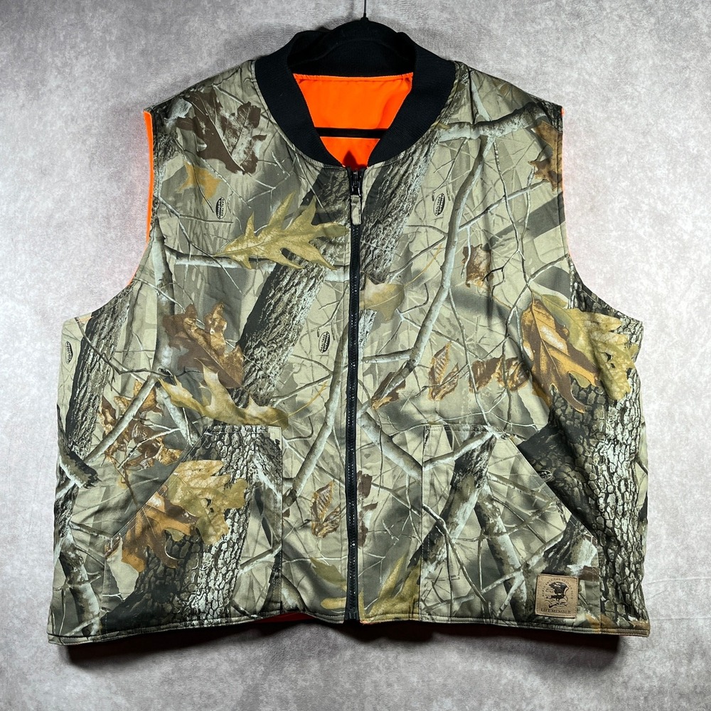 Bob Allen North-American Hunting Club Life Member Vest Mens 2XL Green Camouflage